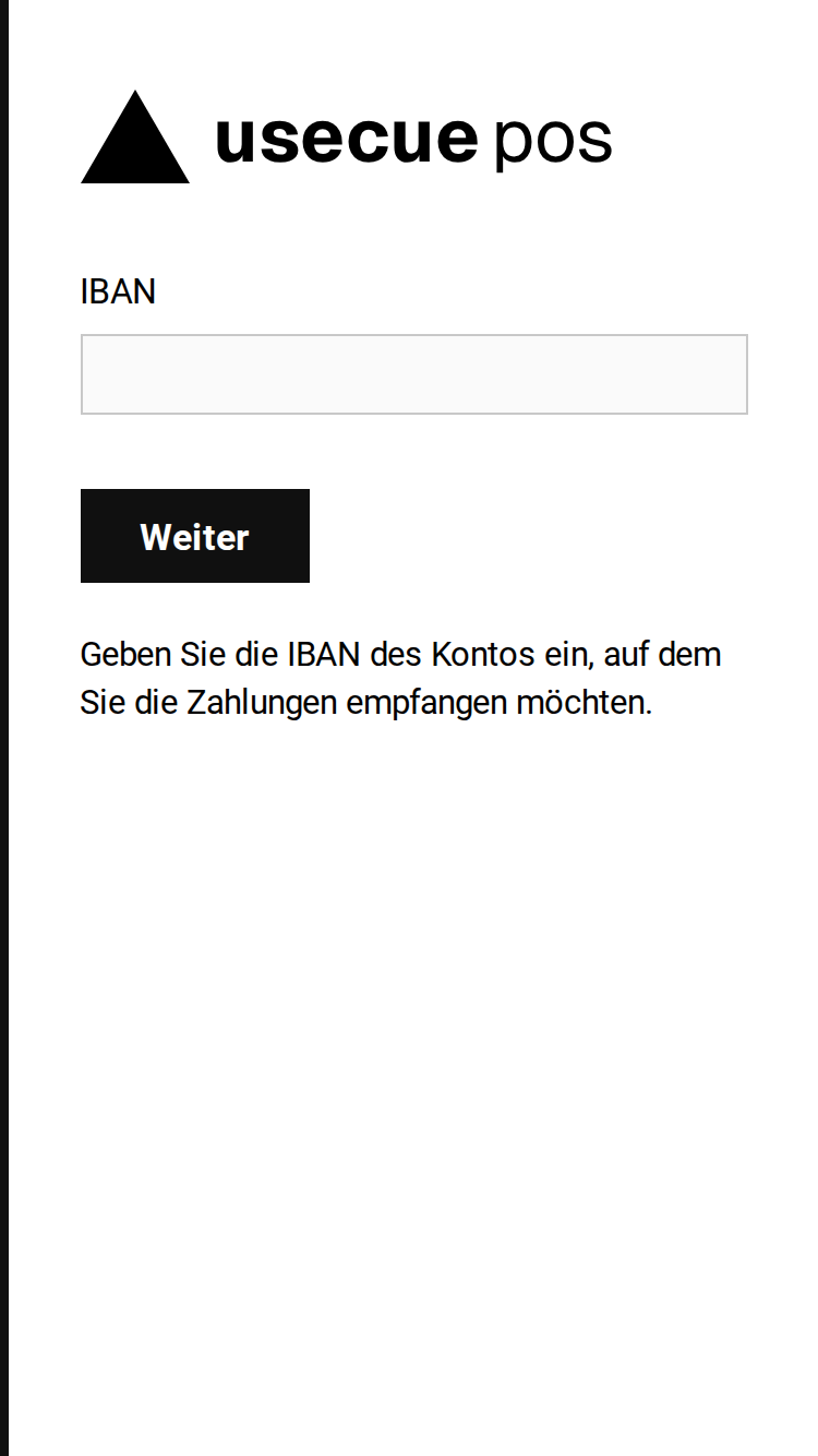 IBAN eingeben