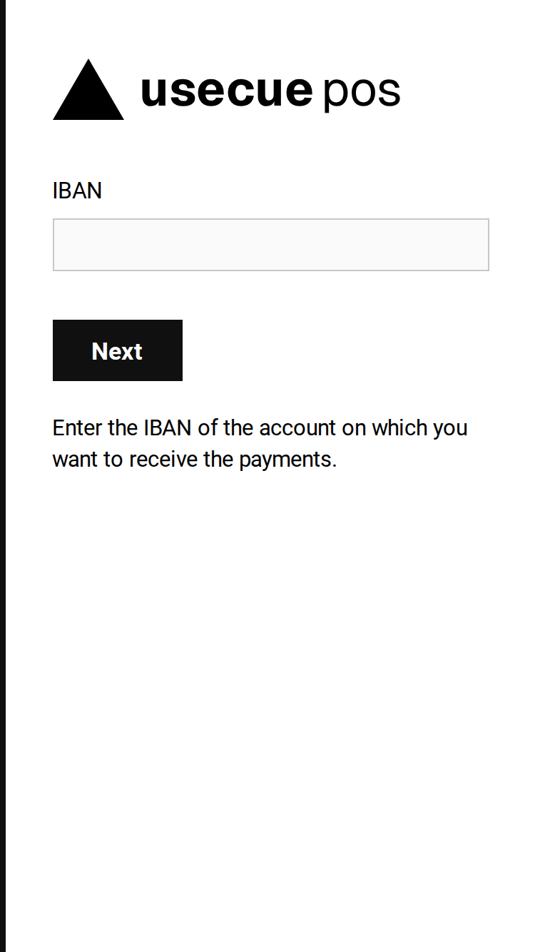 Entering your IBAN