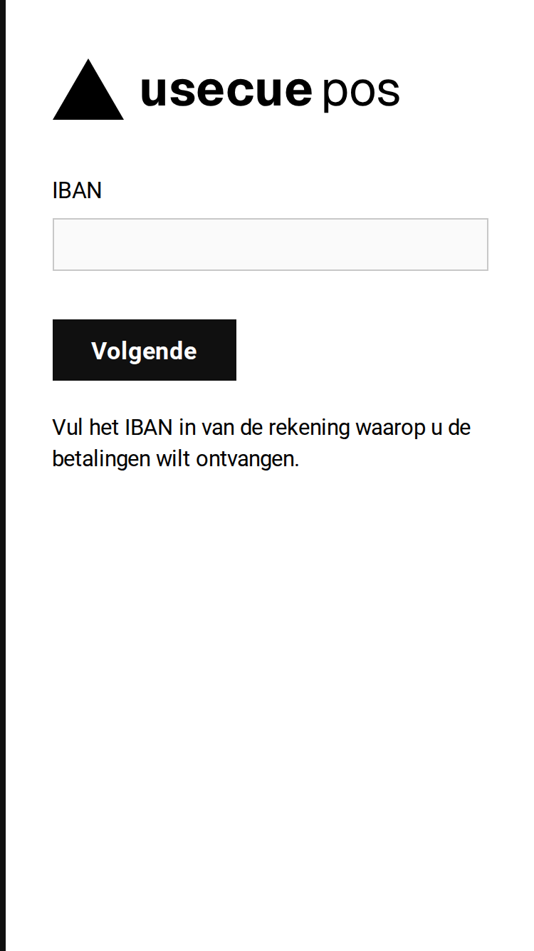 Je IBAN invullen
